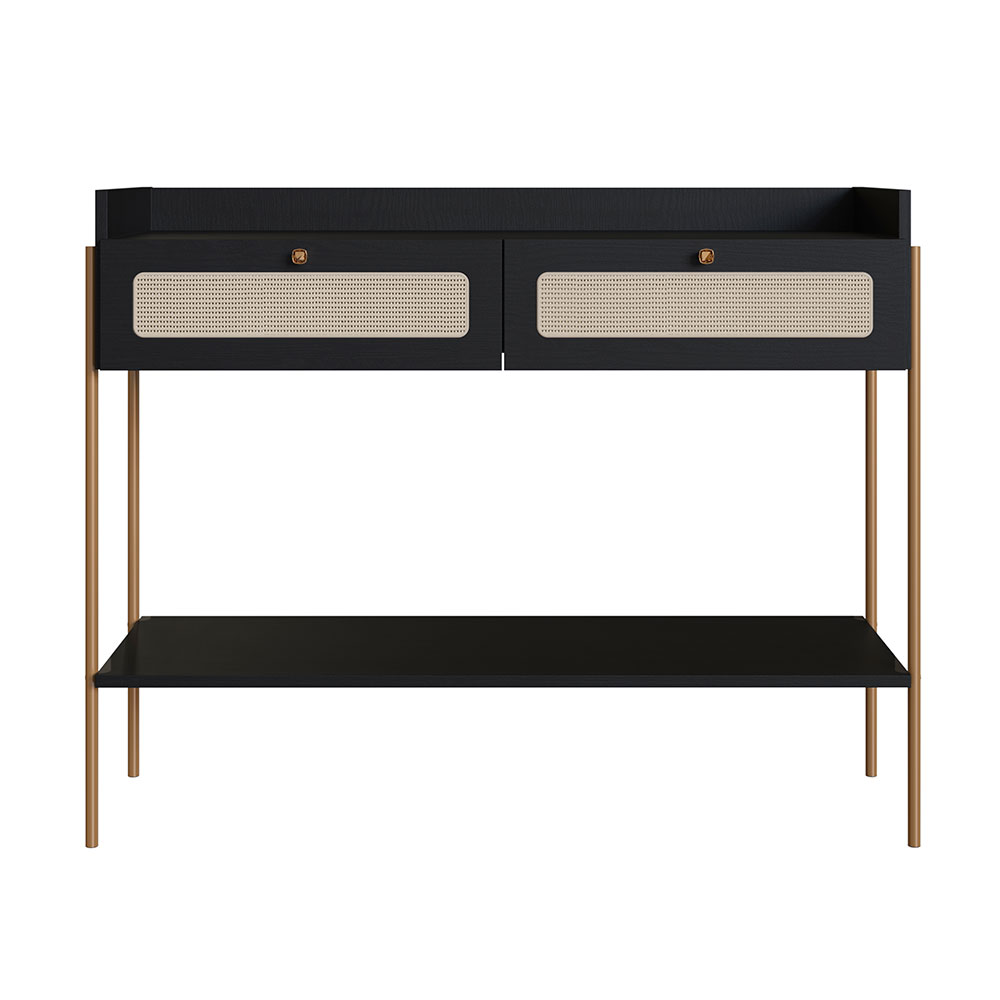 Aparador Oslo 2 GV Preto e Dourado