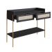 Aparador Oslo 2 GV Preto e Dourado