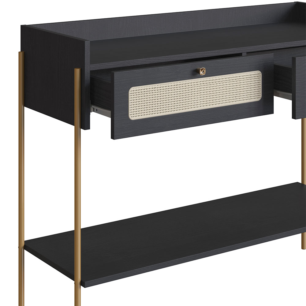 Aparador Oslo 2 GV Preto e Dourado