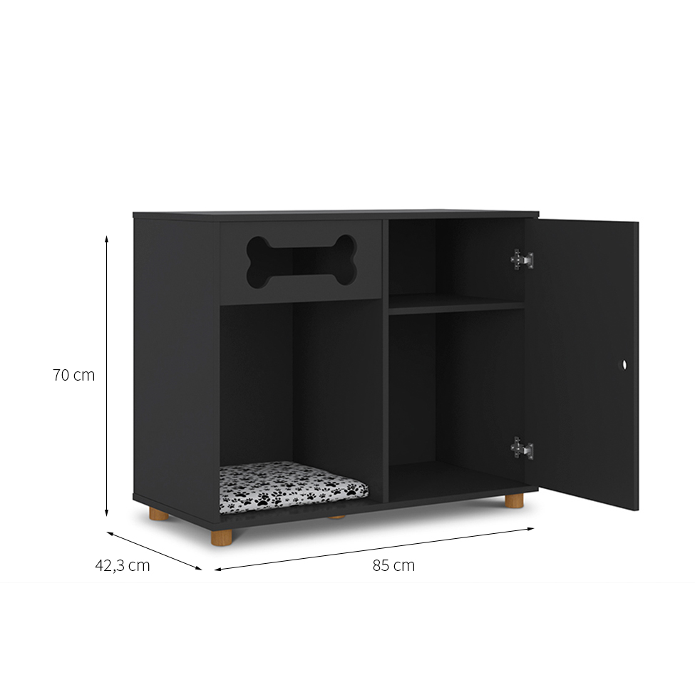 Aparador Pet Dog Preto