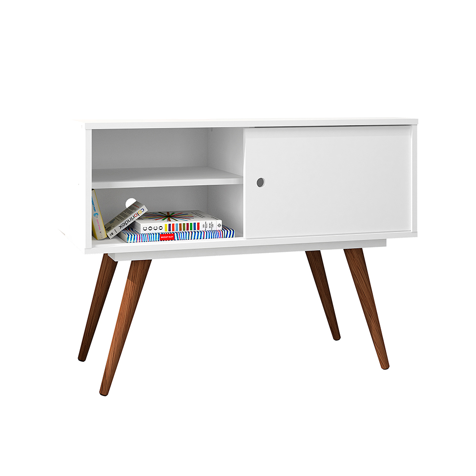 Aparador Retrô Hanau Branco 90 cm
