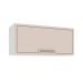 Armário Aéreo Amara 1 Porta Creme e Branco