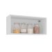 Armário Aéreo Amara 1 Porta Creme e Branco