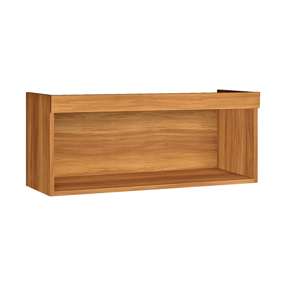 Armário Aéreo Burguesa Premium 1 Porta Freijó e Branco