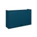 Armário Aéreo Évora 2 Portas Azul Órion 120 cm