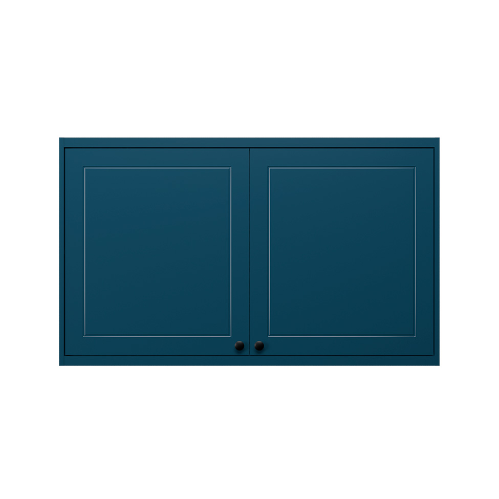 Armário Aéreo Évora 2 Portas Azul Órion 120 cm