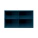 Armário Aéreo Évora 2 Portas Azul Órion 120 cm