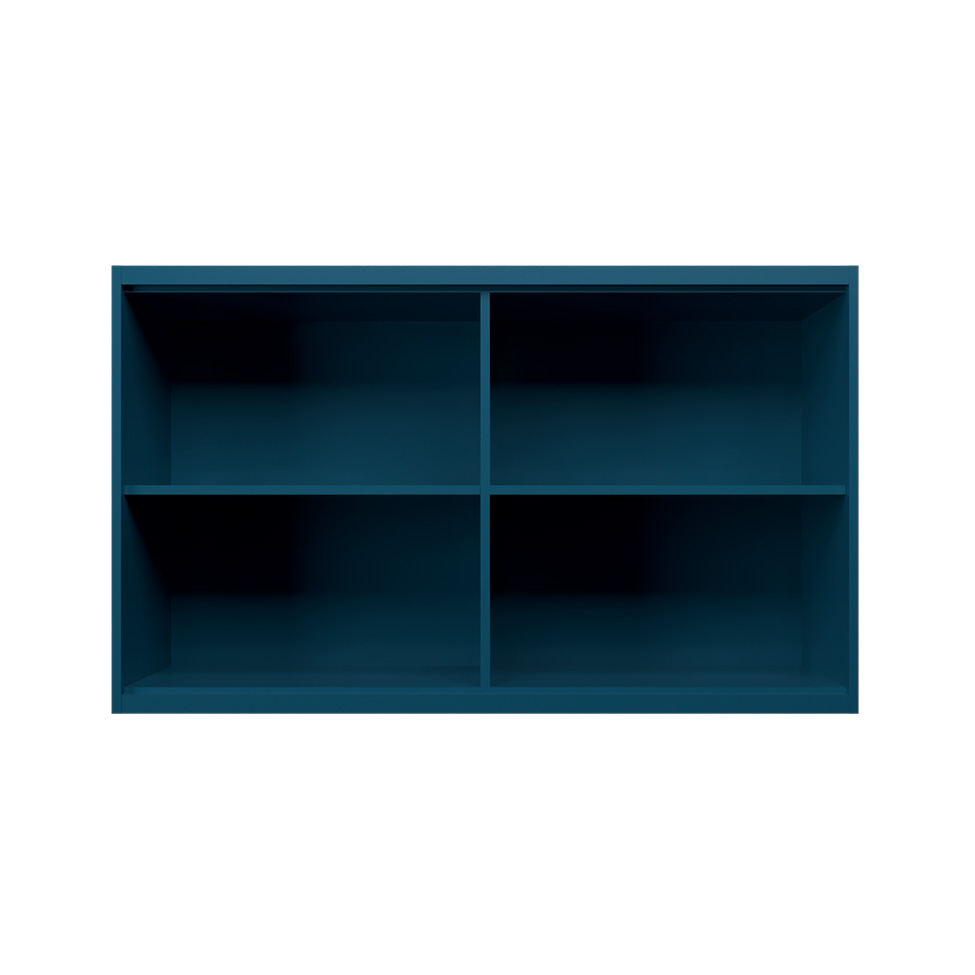 Armário Aéreo Évora 2 Portas Azul Órion 120 cm