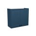 Armário Aéreo Évora 2 Portas Azul Orion 80 cm