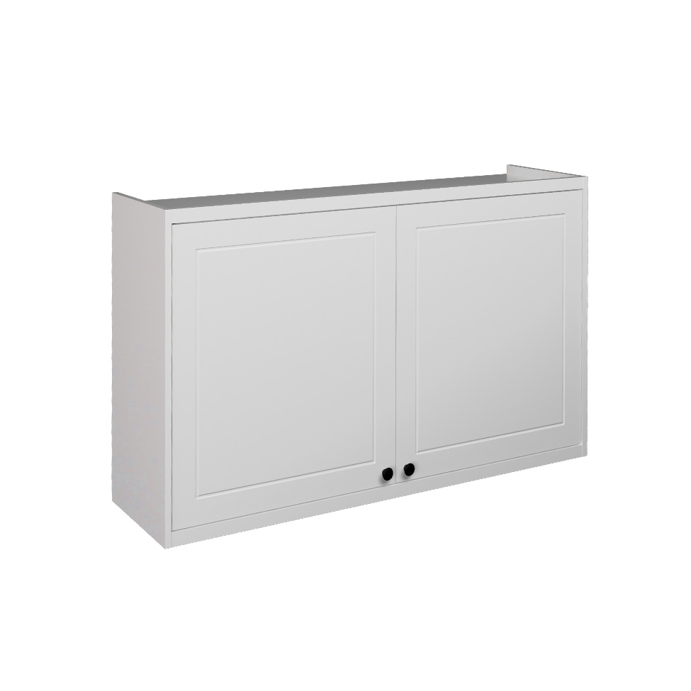 Armário Aéreo Évora 2 Portas Branco Ártico 120 cm