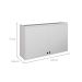 Armário Aéreo Évora 2 Portas Branco Ártico 120 cm