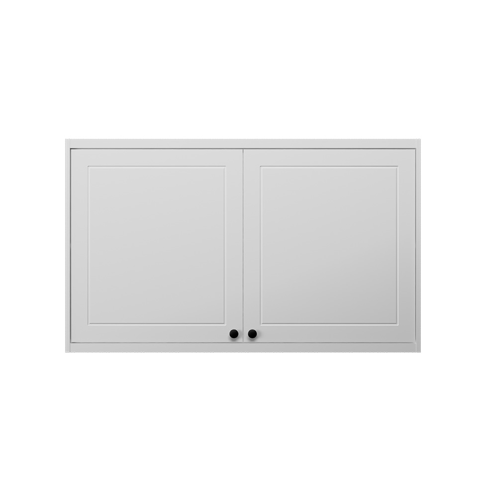 Armário Aéreo Évora 2 Portas Branco Ártico 120 cm