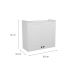 Armário Aéreo Évora 2 Portas Branco Ártico 80 cm