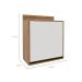 Armário Aéreo Confort 1 Porta Cinamomo e Off White 60 cm