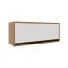 Armário Aéreo Confort 1 Porta Cinamomo e Off White 80 cm
