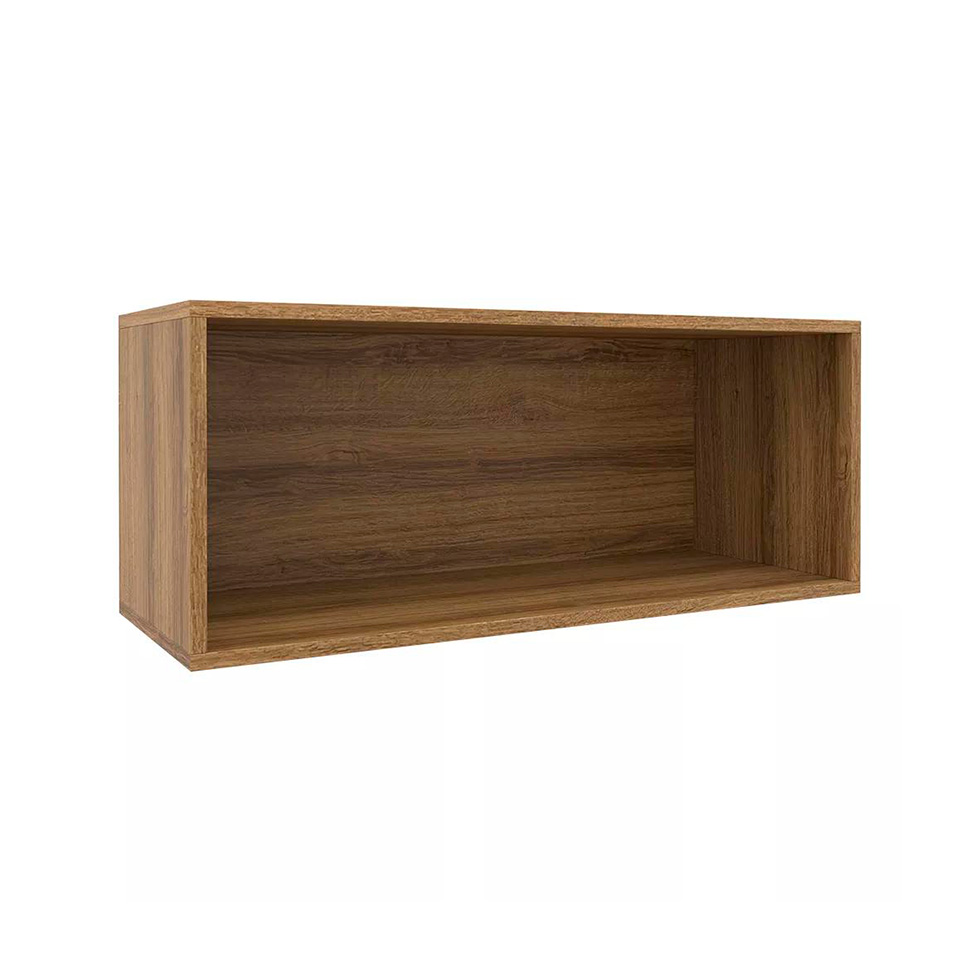 Armário Aéreo Confort 1 Porta Cinamomo e Off White 80 cm