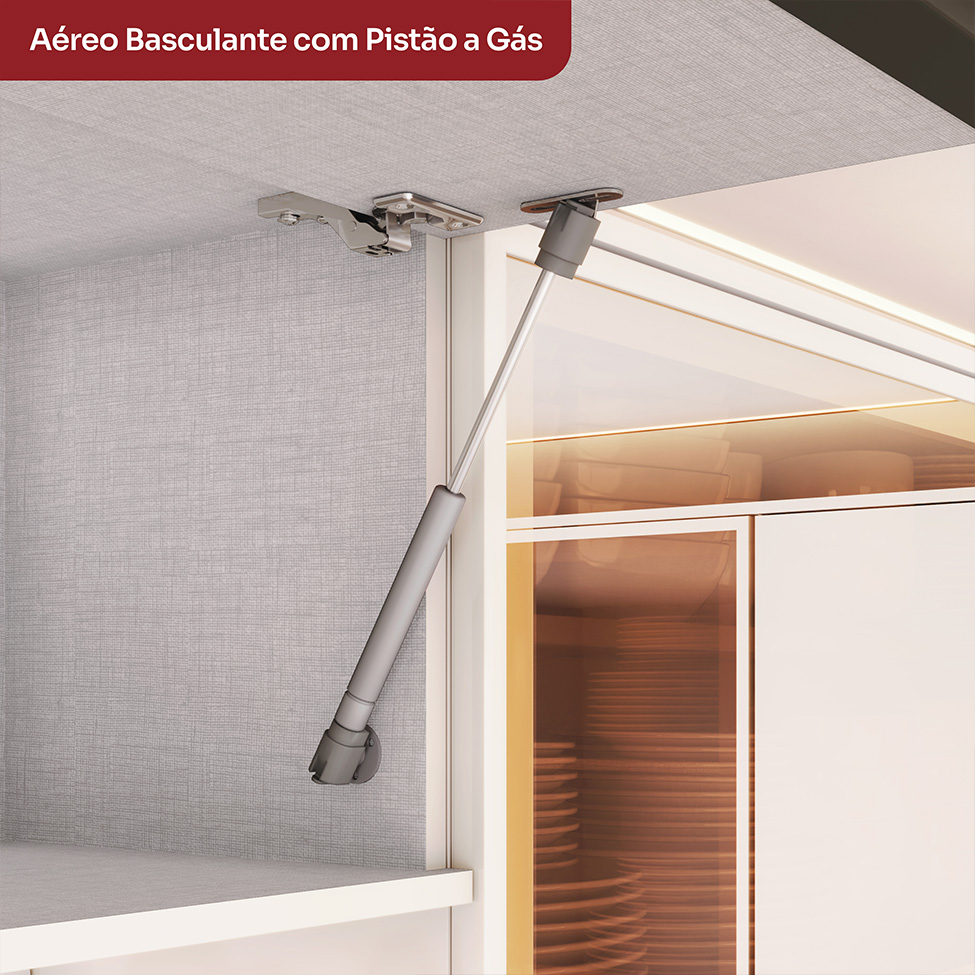 Armário Aéreo Connect 1 Porta Off White