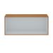 Armário Aéreo Essência 100% MDF 1 Porta Freijó e Off White