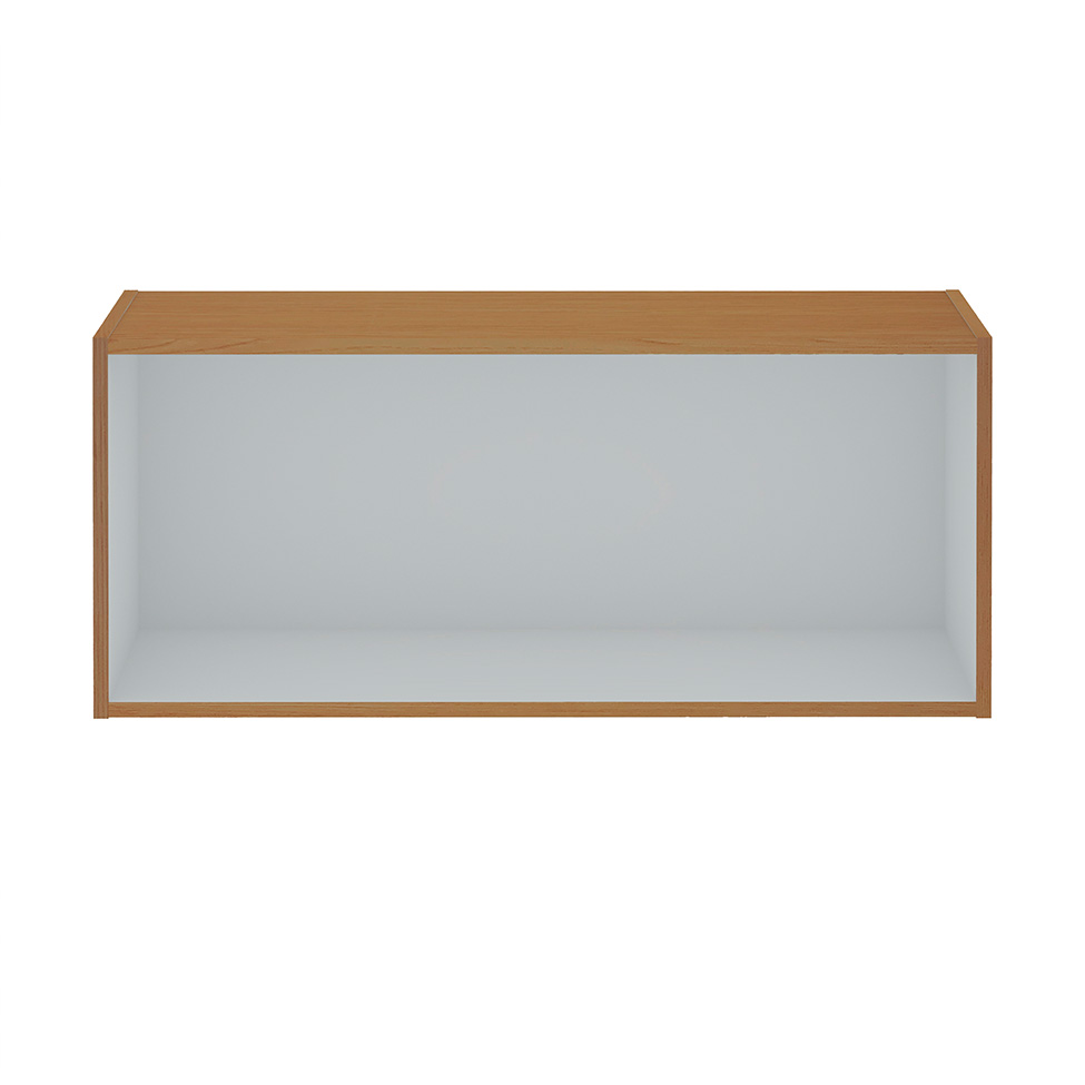 Armário Aéreo Essência 100% MDF 1 Porta Freijó e Off White