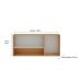 Armário Aéreo Essência 100% MDF 3 Portas Freijó e Off White