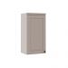 Armário Aéreo Iluminata 1 Porta Branco e Fendi 40 cm