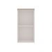 Armário Aéreo Iluminata 1 Porta Branco e Fendi 40 cm