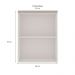 Armário Aéreo Iluminata 1 Porta Branco e Fendi 60 cm