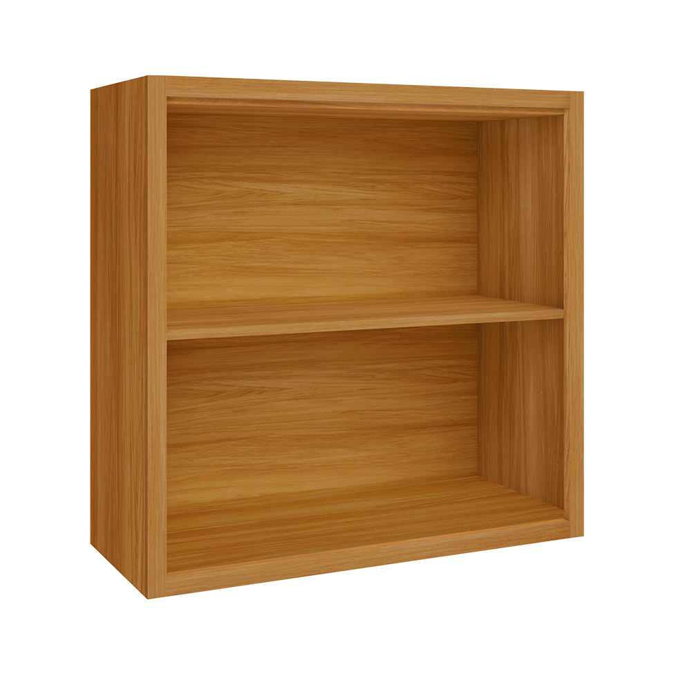 Armário Aéreo Imperatriz 2 Portas Freijó e Off White