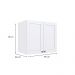 Armário Aéreo Infinity 2 Portas Branco