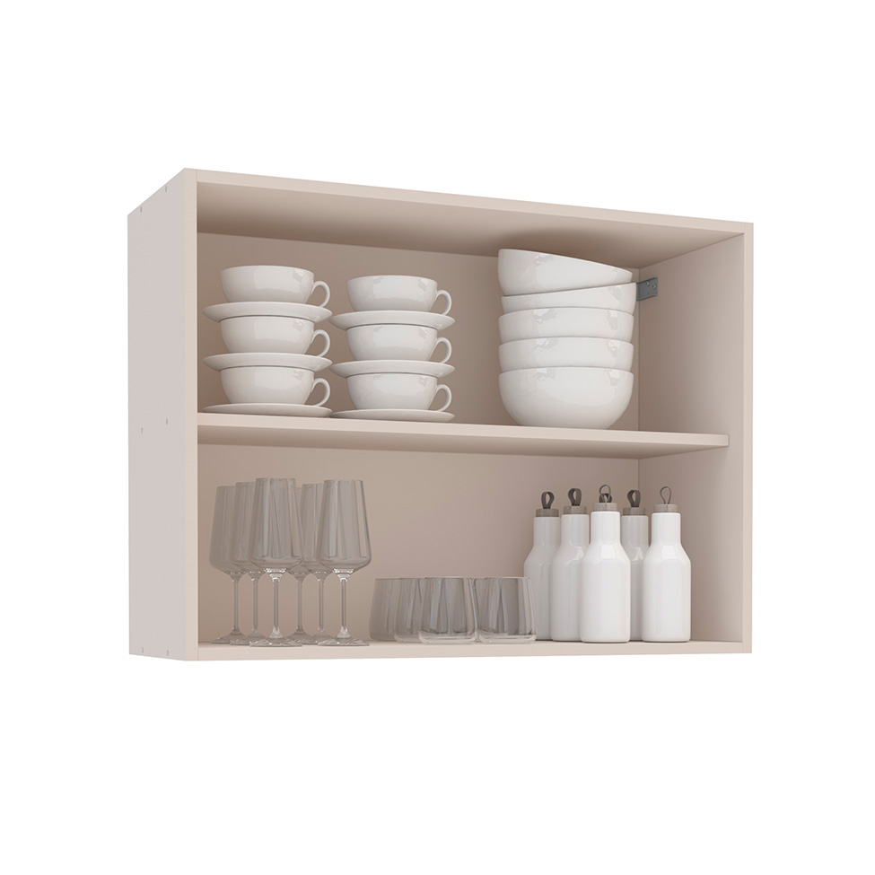 Armário Aéreo Koya 2 Portas Creme