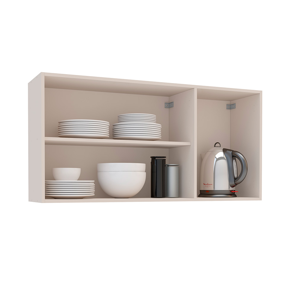 Armário Aéreo Koya 3 Portas Creme