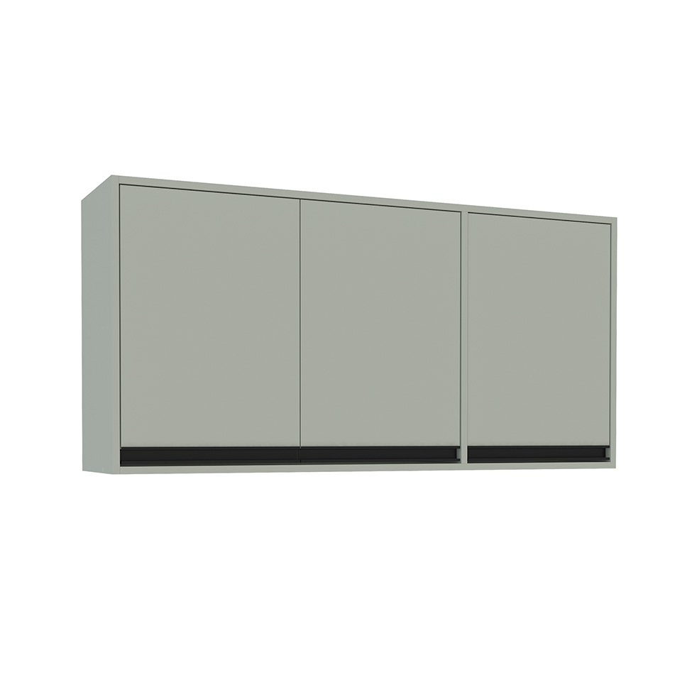 Armário Aéreo Koya 3 Portas Verde Oliva