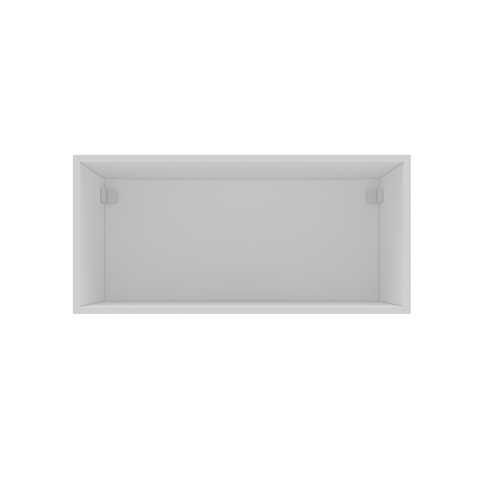 Armário Aéreo Lavanda 1 Porta Azul e Branco