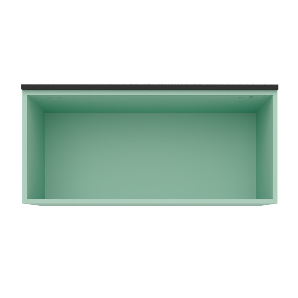 Armário Aéreo Manhattan 1 Porta Verde Bali 80 cm