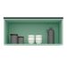 Armário Aéreo Manhattan 1 Porta Verde Bali 80 cm