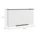 Armário Aéreo Manhattan 2 Portas Branco Ártico 120 cm
