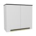 Armário Aéreo Manhattan 2 Portas Branco Ártico 80 cm