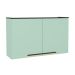 Armário Aéreo Manhattan 2 Portas Verde Bali 120 cm