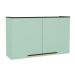Armário Aéreo Manhattan 2 Portas Verde Bali 80 cm