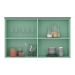 Armário Aéreo Manhattan 2 Portas Verde Bali 80 cm