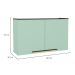 Armário Aéreo Manhattan 2 Portas Verde Bali 80 cm