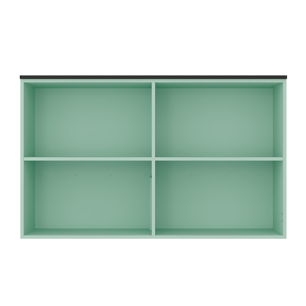 Armário Aéreo Manhattan 2 Portas Verde Bali 80 cm