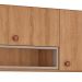 Armário Aéreo Marti 2 Portas Mel e Fendi 120 cm