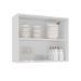 Armário Aéreo Meena 2 Portas Creme e Branco