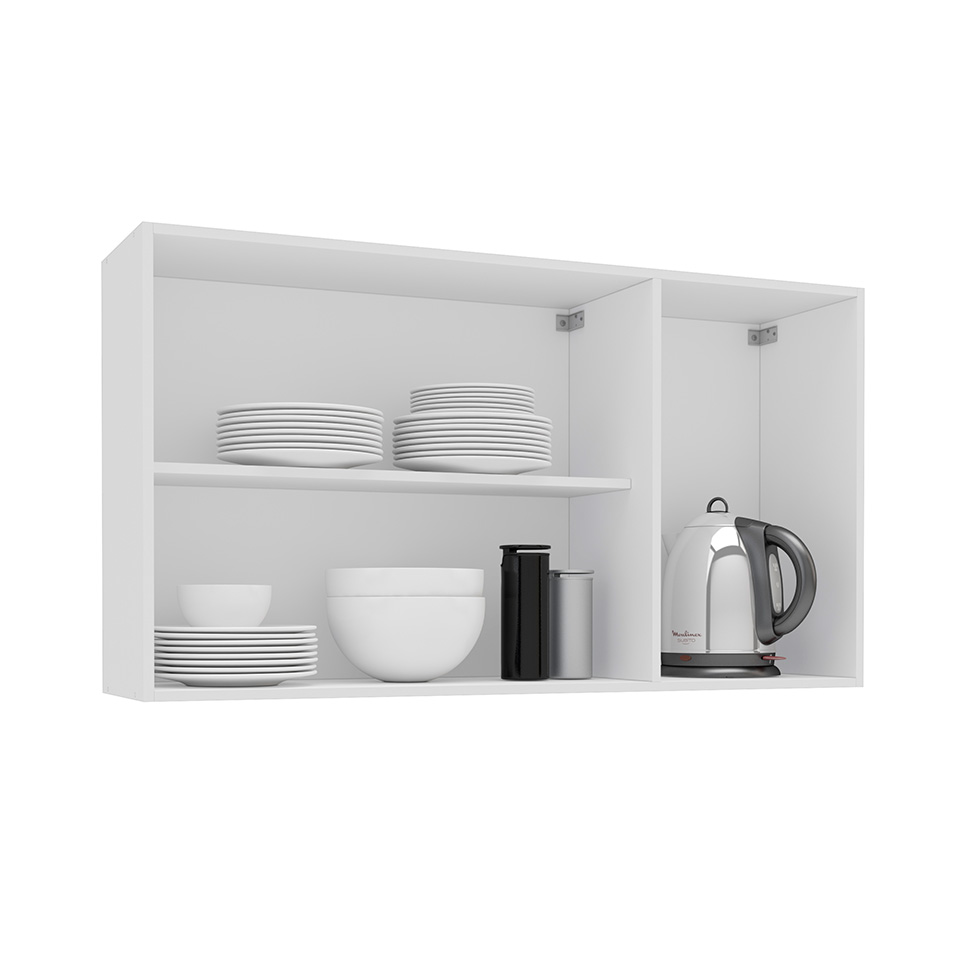 Armário Aéreo Meena 3 Portas Branco