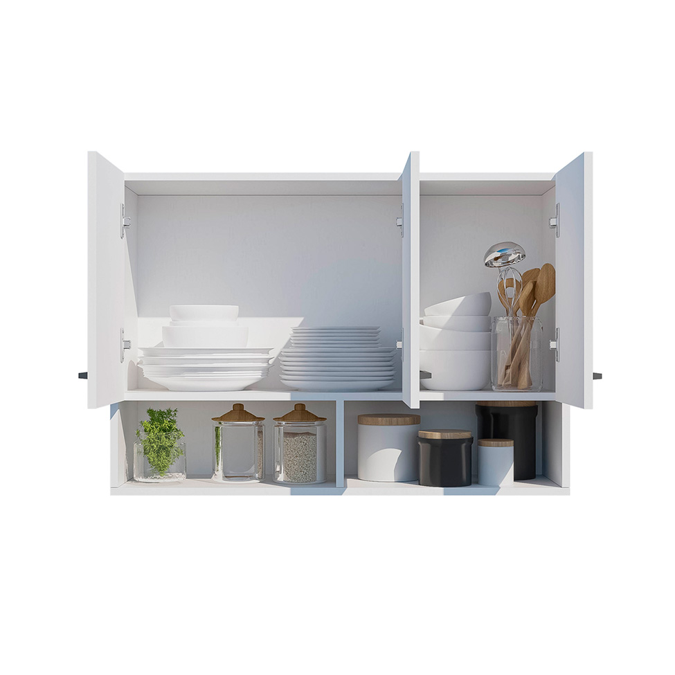 Armário Aéreo Pagani 3 Portas Branco