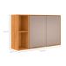 Armário Aéreo Plena 2 Portas Nude e Cinamomo 120 cm