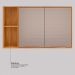 Armário Aéreo Plena 2 Portas Nude e Cinamomo 120 cm