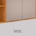 Armário Aéreo Plena 2 Portas Nude e Cinamomo 120 cm
