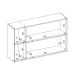 Armário Aéreo Plena 2 Portas Nude e Cinamomo 120 cm